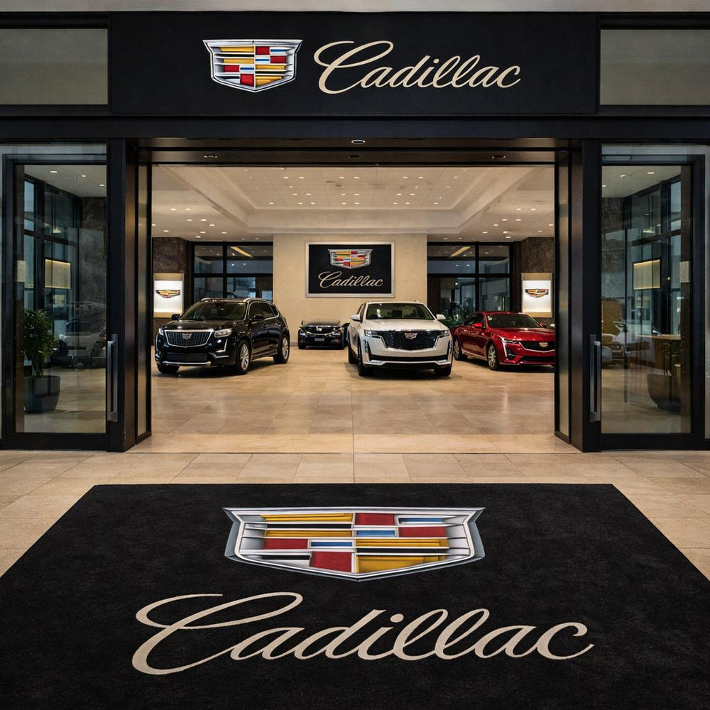 Cadillac Premium Luxury Logo Rug and Display Mat Garage, Home, Office, Showroom Floor Decor, 60x87 in / 150x220 cm