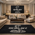 Mustang Shelby Luxury Logo Rug and Display Mat Garage, Home, Office, Showroom Floor Decor, 60x87 in / 150x220 cm - 8