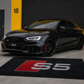 Audi S5 Premium Luxury Logo Rug and Display Mat Garage, Home, Office, Showroom Floor Decor, 60x87 in / 150x220 cm - 1