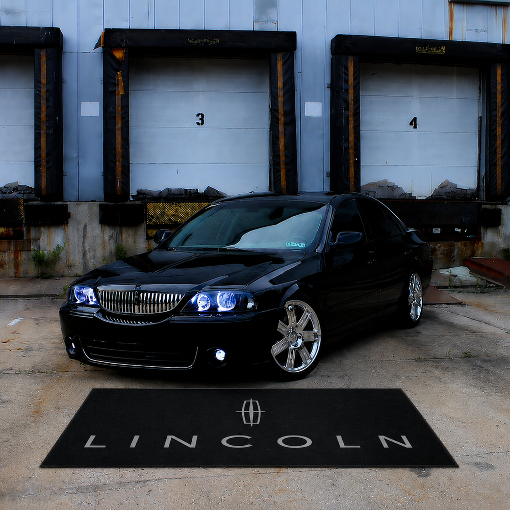 Lincoln Luxury Logo Rug and Display Mat Garage, Home, Office, Showroom Floor Decor, 60x87 in / 150x220 cm