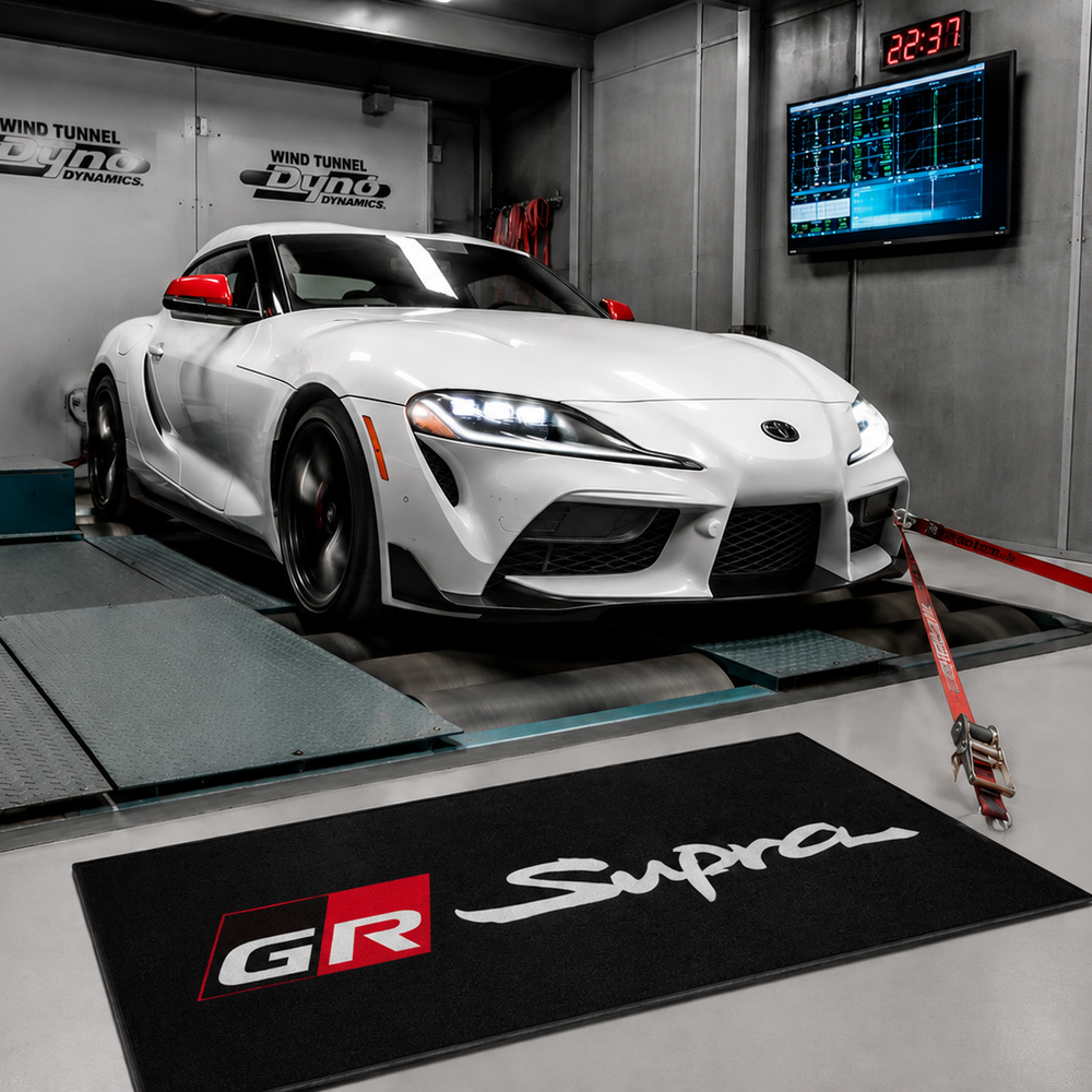 Toyota GR SUPRA Luxury Logo Rug and Display Mat Garage, Home, Office, Showroom Floor Decor, 60x87 in / 150x220 cm