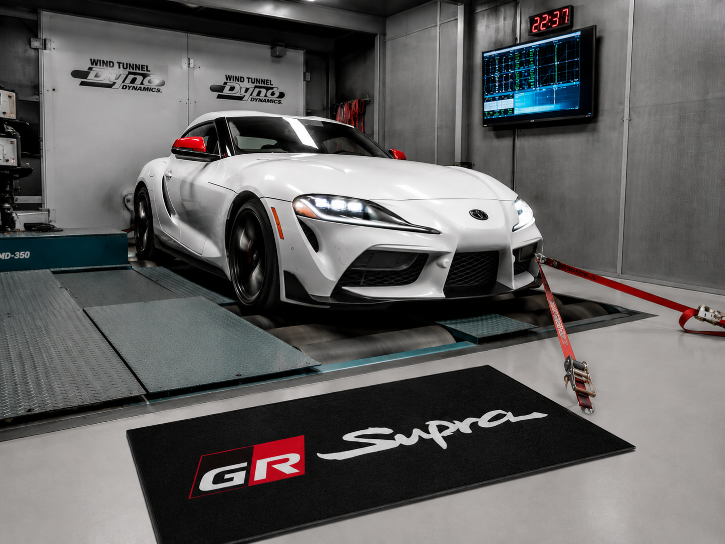 Toyota GR SUPRA Luxury Logo Rug and Display Mat Garage, Home, Office, Showroom Floor Decor, 60x87 in / 150x220 cm