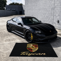 Porsche Taycan Luxury Logo Rug and Display Mat Garage, Home, Office, Showroom Floor Decor, 60x87 in / 150x220 cm - 1