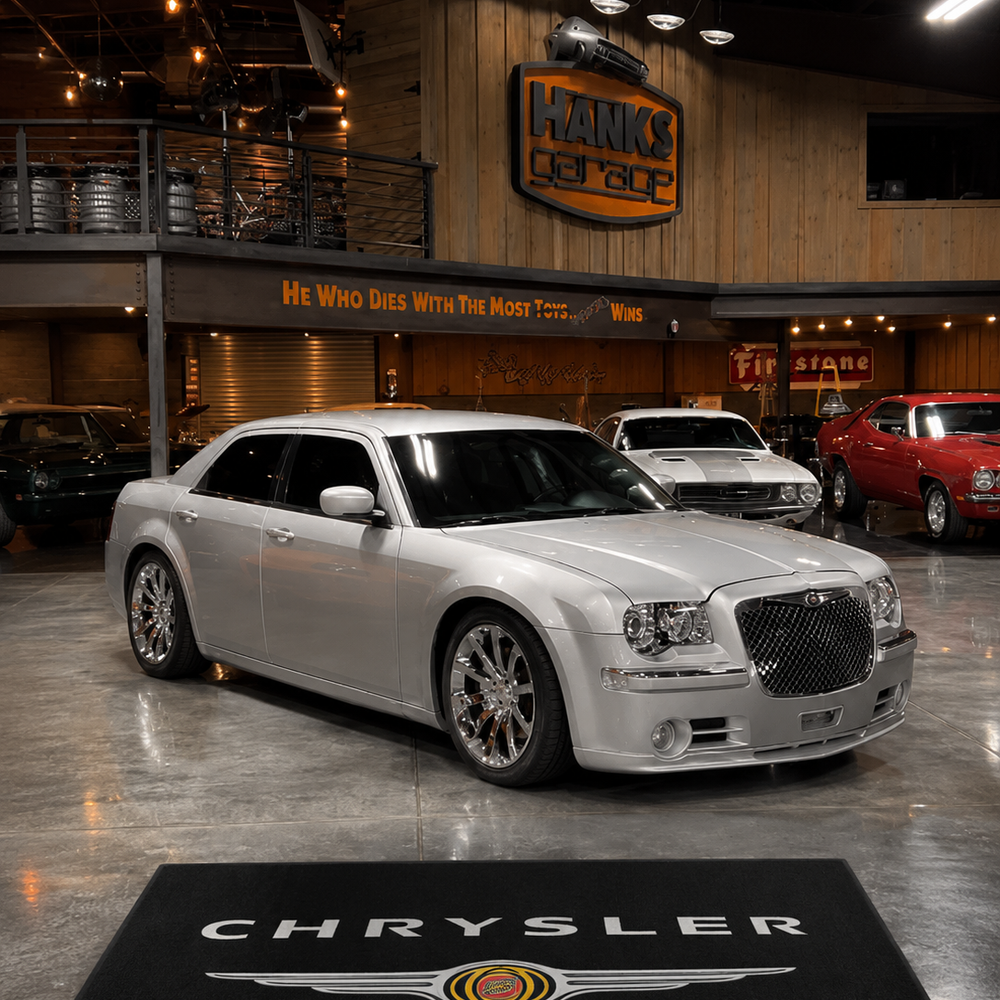 Chrysler Premium Luxury Logo Rug and Display Mat Garage, Home, Office, Showroom Floor Decor, 60x87 in / 150x220 cm