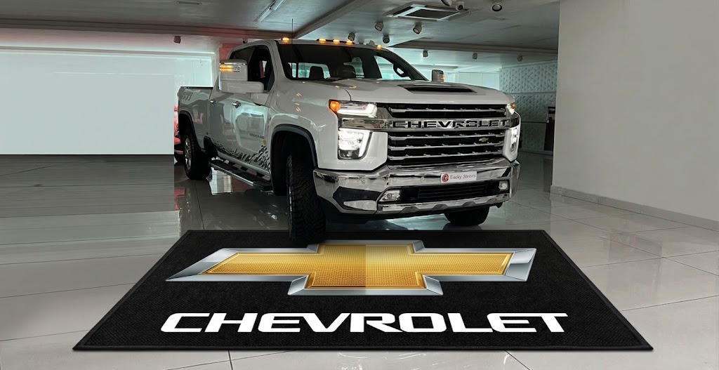 Chevrolet Premium Luxury Logo Rug and Display Mat Garage, Home, Office, Showroom Floor Decor, 60x87 in / 150x220 cm