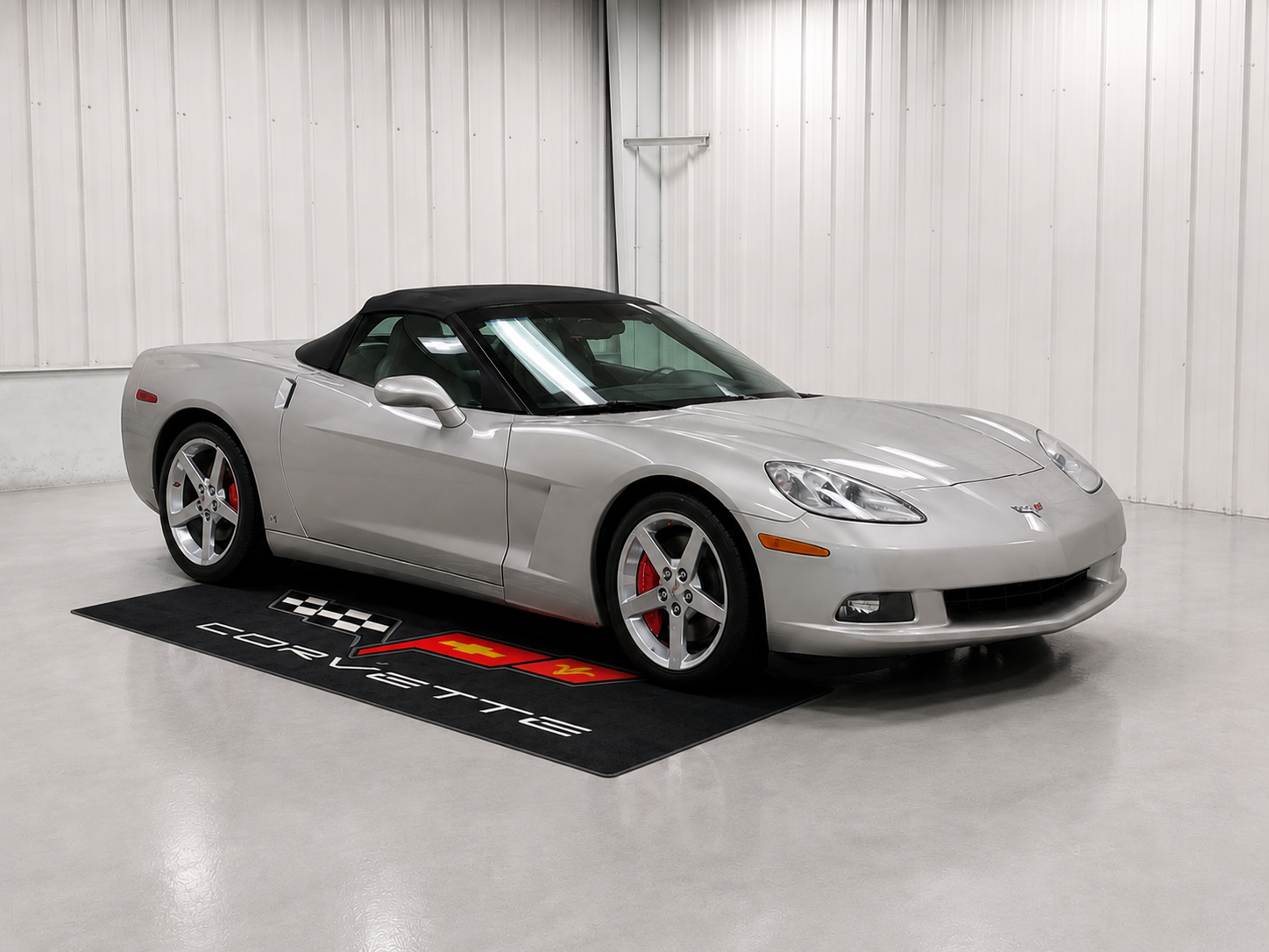 Corvette C6 Premium Luxury Logo Rug and Display Mat Garage, Home, Office, Showroom Floor Decor, 60x87 in / 150x220 cm