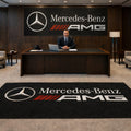 Mercedes AMG Luxury Logo Rug and Display Mat Garage, Home, Office, Showroom Floor Decor, 60x87 in / 150x220 cm - 7