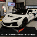 Corvette C8 Premium Luxury Logo Rug and Display Mat Garage, Home, Office, Showroom Floor Decor, 60x87 in / 150x220 cm - 1