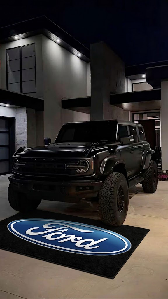 Ford Luxury Logo Rug and Display Mat Garage, Home, Office, Showroom Floor Decor, 60x87 in / 150x220 cm