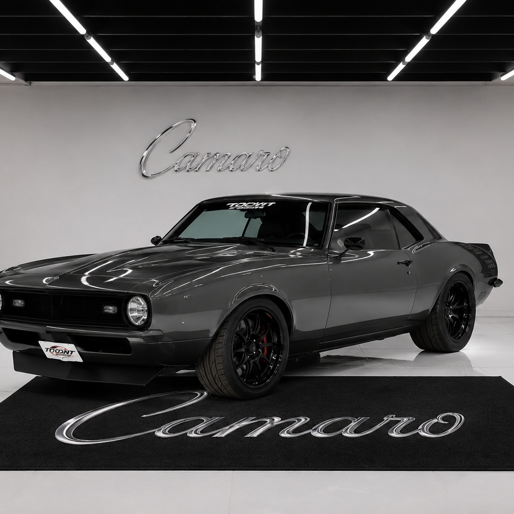 Camaro Text Premium Luxury Logo Rug and Display Mat Garage, Home, Office, Showroom Floor Decor, 60x87 in / 150x220 cm