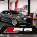 Audi S5 Premium Luxury Logo Rug and Display Mat Garage, Home, Office, Showroom Floor Decor, 60x87 in / 150x220 cm - 4