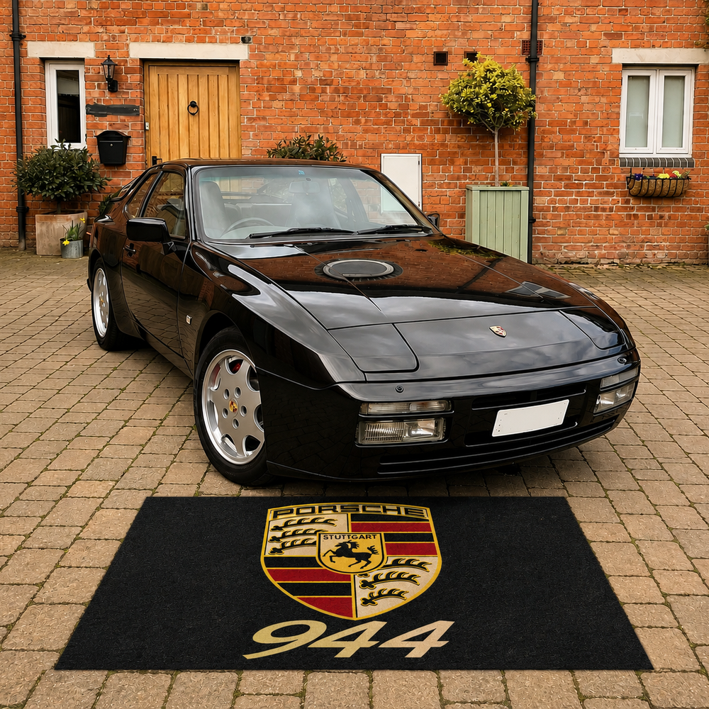 Porsche 944 Luxury Logo Rug and Display Mat Garage, Home, Office, Showroom Floor Decor, 60x87 in / 150x220 cm