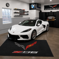 Corvette Z06 Premium Luxury Logo Rug and Display Mat Garage, Home, Office, Showroom Floor Decor, 60x87 in / 150x220 cm - 5