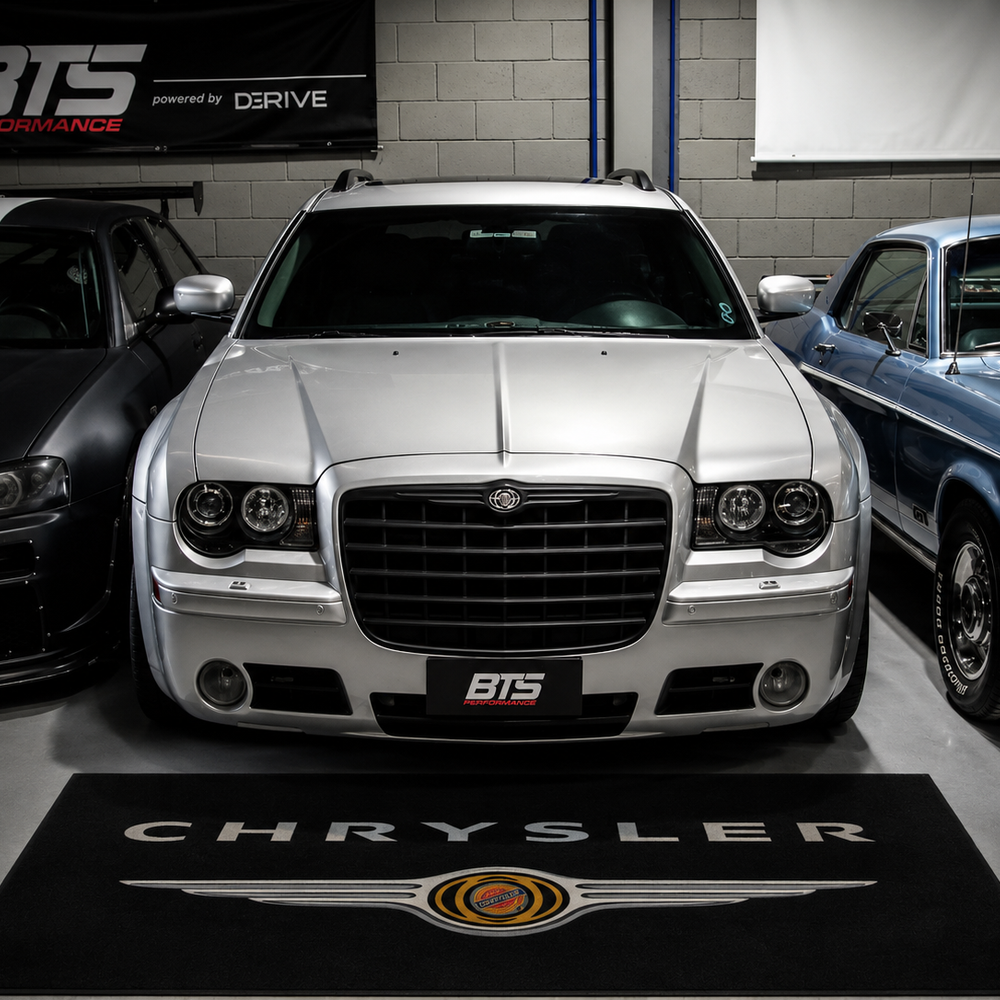Chrysler Premium Luxury Logo Rug and Display Mat Garage, Home, Office, Showroom Floor Decor, 60x87 in / 150x220 cm