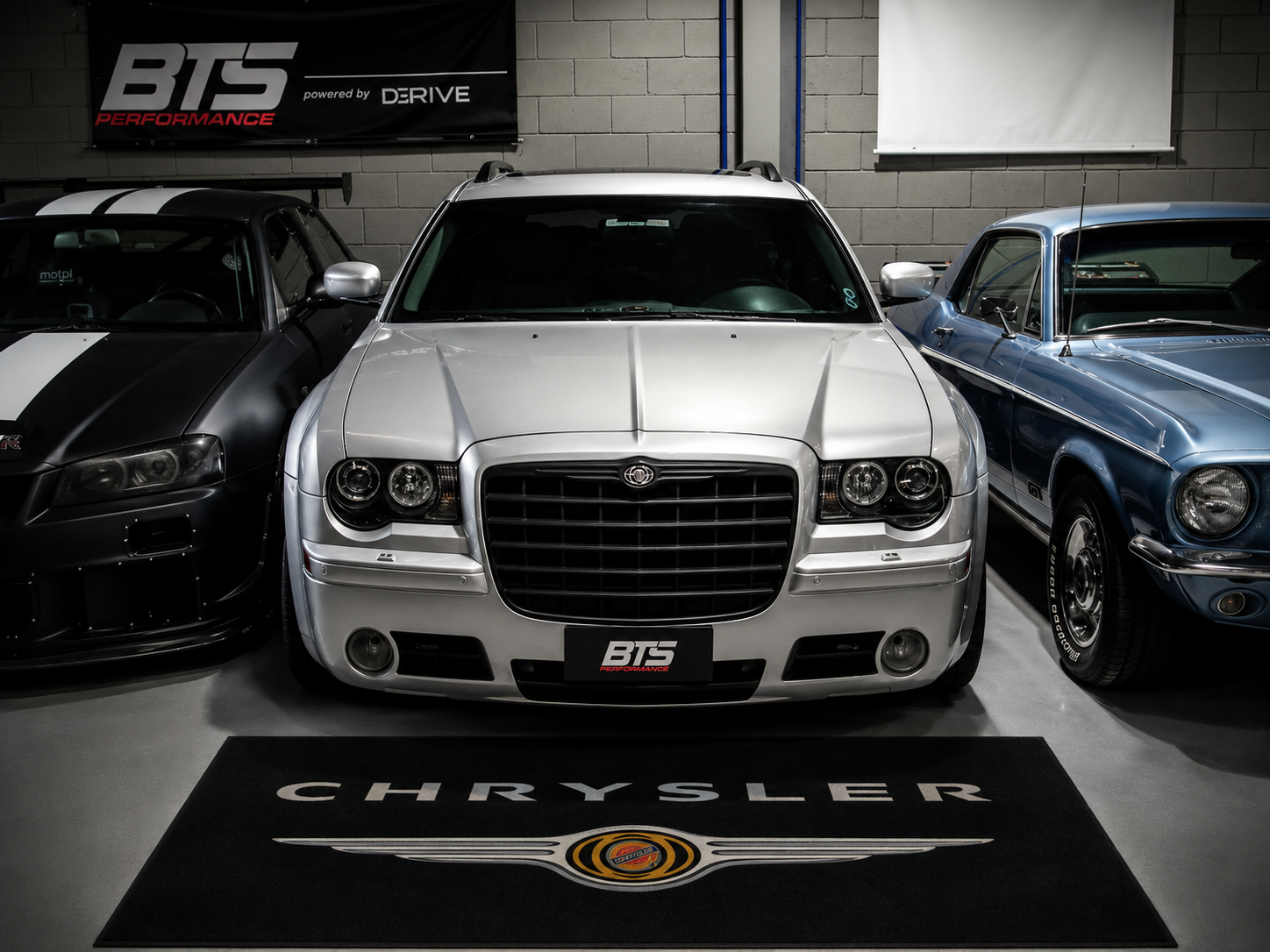 Chrysler Premium Luxury Logo Rug and Display Mat Garage, Home, Office, Showroom Floor Decor, 60x87 in / 150x220 cm