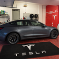 Tesla Luxury Logo Rug and Display Mat Garage, Home, Office, Showroom Floor Decor, 60x87 in / 150x220 cm - 5