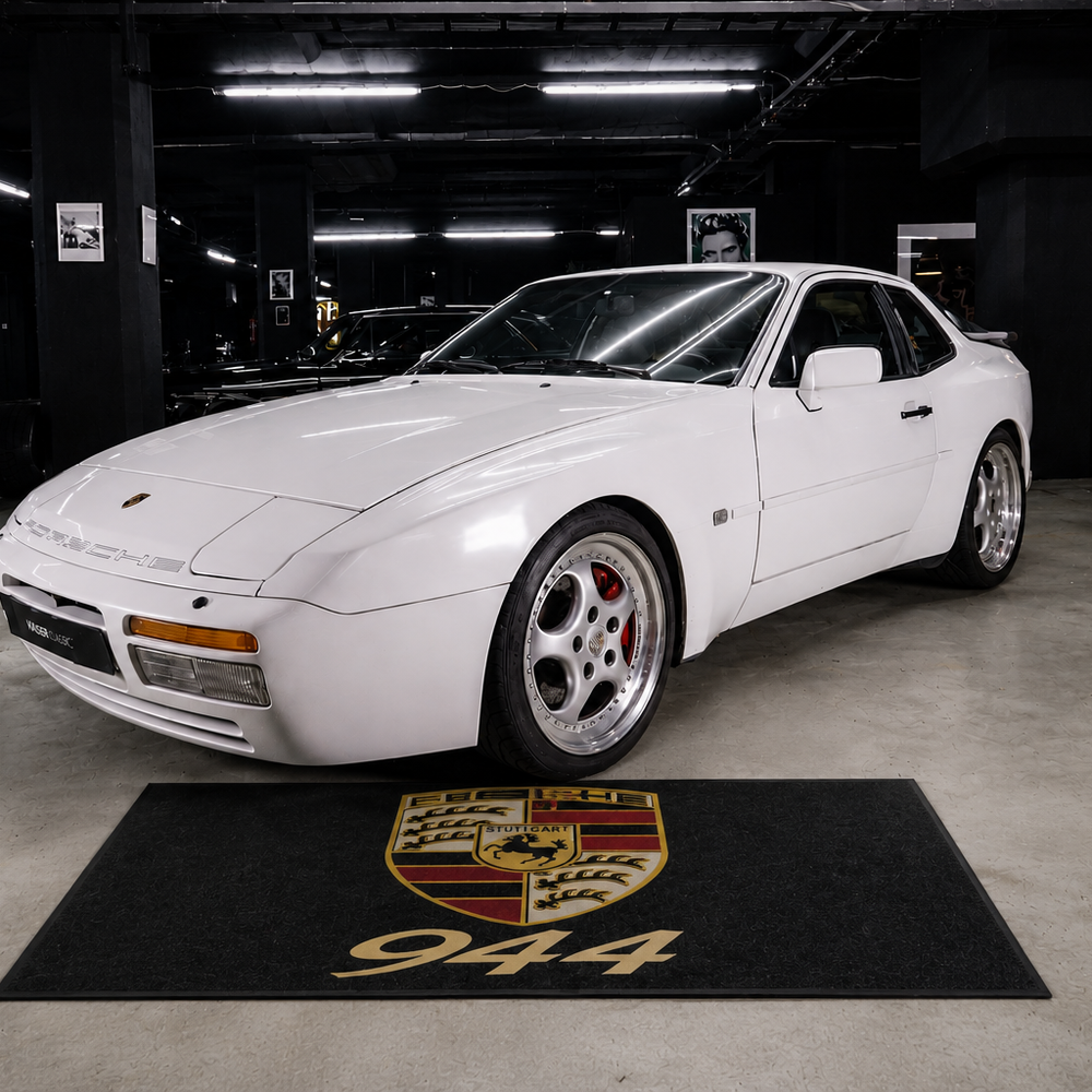 Porsche 944 Luxury Logo Rug and Display Mat Garage, Home, Office, Showroom Floor Decor, 60x87 in / 150x220 cm