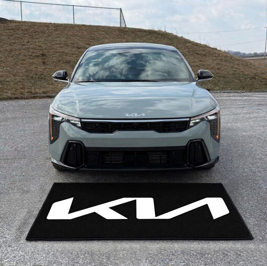 Kia Luxury Logo Rug and Display Mat Garage, Home, Office, Showroom Floor Decor, 60x87 in / 150x220 cm