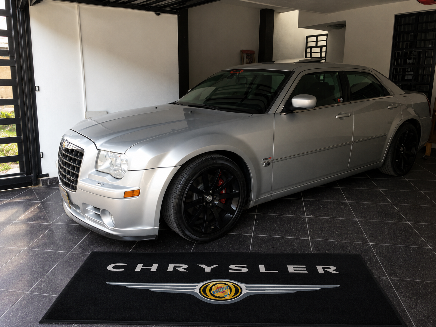 Chrysler Premium Luxury Logo Rug and Display Mat Garage, Home, Office, Showroom Floor Decor, 60x87 in / 150x220 cm