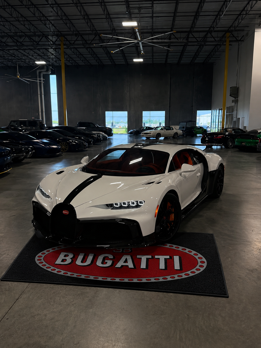 Bugatti Premium Luxury Logo Rug and Display Mat Garage, Home, Office, Showroom Floor Decor, 60x87 in / 150x220 cm