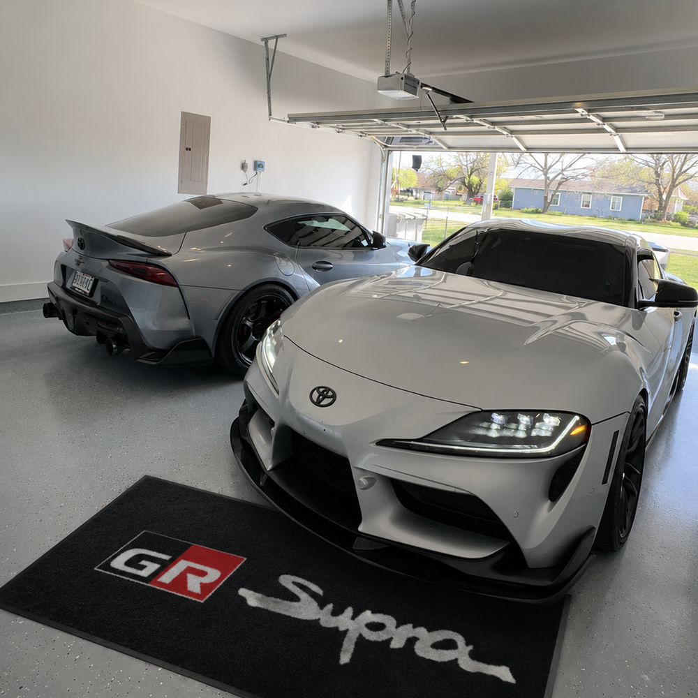 Toyota GR SUPRA Luxury Logo Rug and Display Mat Garage, Home, Office, Showroom Floor Decor, 60x87 in / 150x220 cm