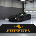 Ferrari Gold Luxury Logo Rug and Display Mat Garage, Home, Office, Showroom Floor Decor, 60x87 in / 150x220 cm - 7