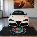 Alfa Romeo Premium Luxury Logo Rug and Display Mat Garage, Home, Office, Showroom Floor Decor, 60x87 in / 150x220 cm - 1