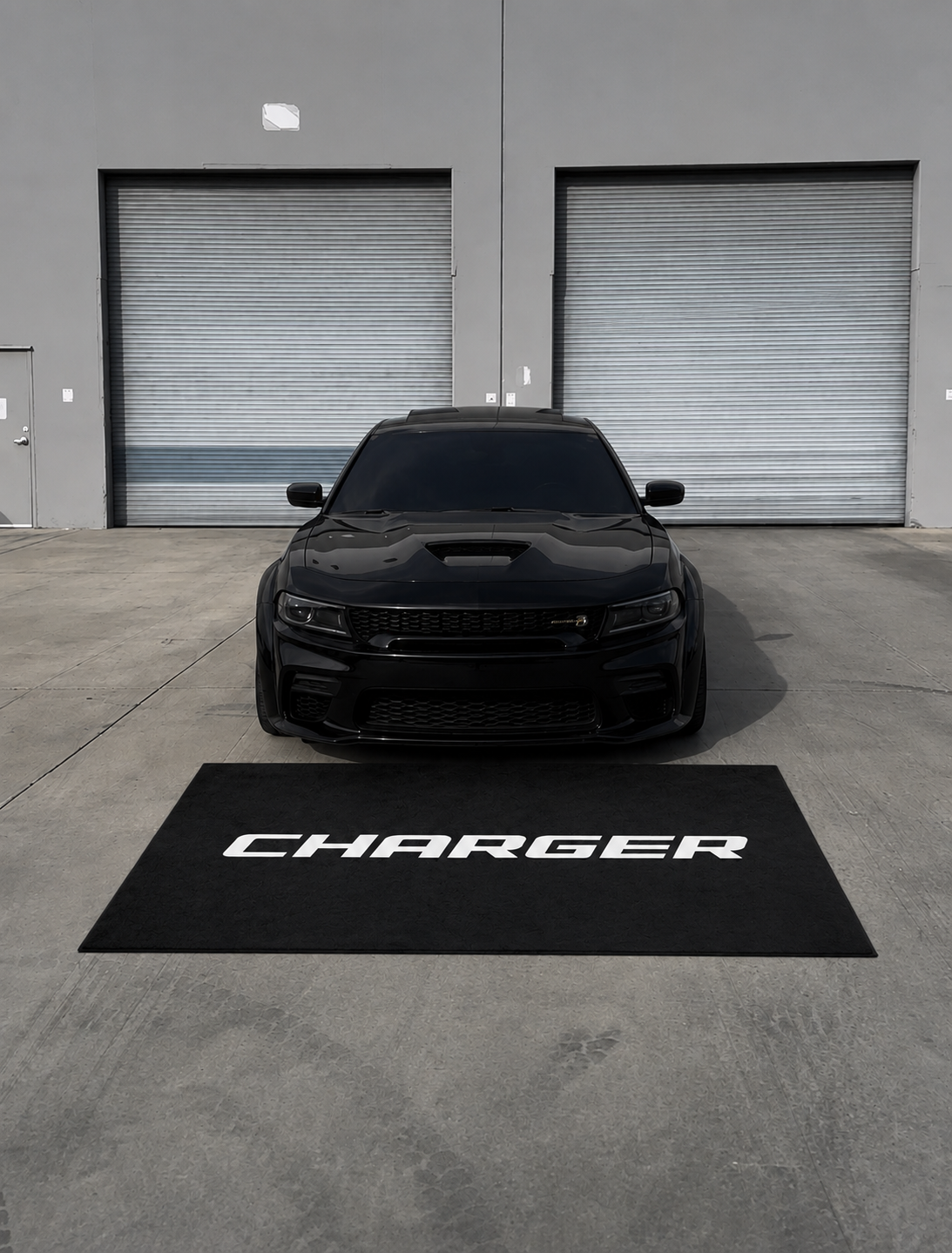 Dodge Charger Luxury Logo Rug and Display Mat Garage, Home, Office, Showroom Floor Decor, 60x87 in / 150x220 cm