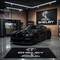 Mustang Shelby Luxury Logo Rug and Display Mat Garage, Home, Office, Showroom Floor Decor, 60x87 in / 150x220 cm - 1