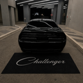 Dodge Challenger Luxury Logo Rug and Display Mat Garage, Home, Office, Showroom Floor Decor, 60x87 in / 150x220 cm - 4