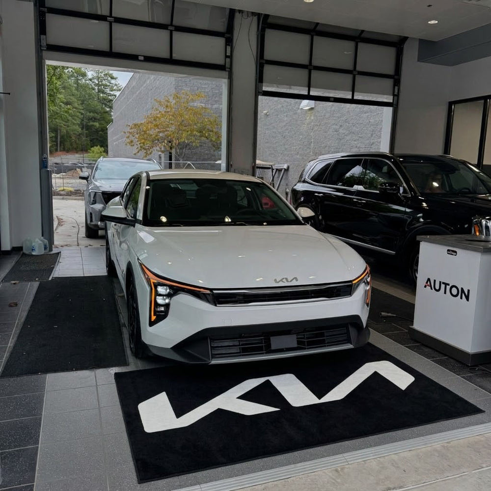 Kia Luxury Logo Rug and Display Mat Garage, Home, Office, Showroom Floor Decor, 60x87 in / 150x220 cm