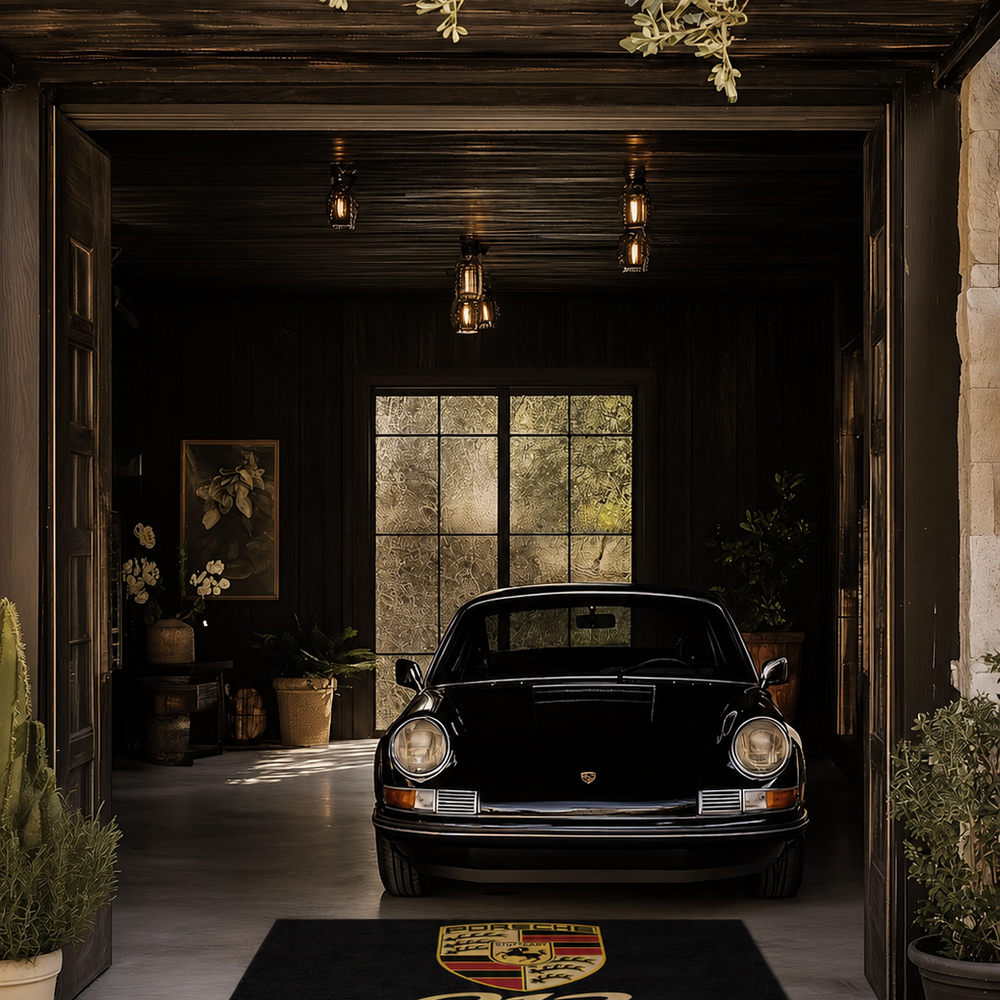Porsche 912 Luxury Logo Rug and Display Mat Garage, Home, Office, Showroom Floor Decor, 60x87 in / 150x220 cm