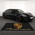 Porsche Panamera Luxury Logo Rug and Display Mat Garage, Home, Office, Showroom Floor Decor, 60x87 in / 150x220 cm - 1