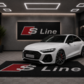 Audi S-Line Premium Luxury Logo Rug and Display Mat Garage, Home, Office, Showroom Floor Decor, 60x87 in / 150x220 cm - 5