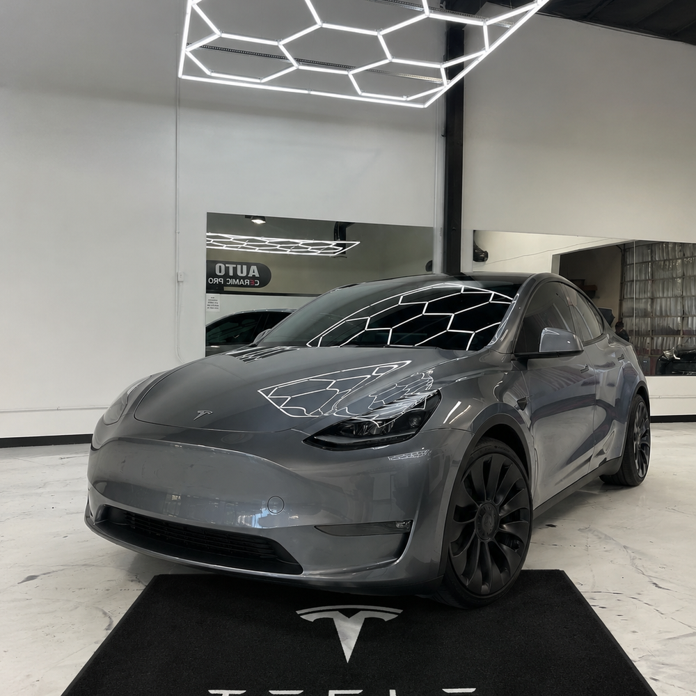 Tesla Luxury Logo Rug and Display Mat Garage, Home, Office, Showroom Floor Decor, 60x87 in / 150x220 cm