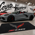 Corvette Z06 Premium Luxury Logo Rug and Display Mat Garage, Home, Office, Showroom Floor Decor, 60x87 in / 150x220 cm - 7