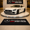 Mercedes AMG Luxury Logo Rug and Display Mat Garage, Home, Office, Showroom Floor Decor, 60x87 in / 150x220 cm - 5