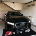 Audi RS5 Premium Luxury Logo Rug and Display Mat Garage, Home, Office, Showroom Floor Decor, 60x87 in / 150x220 cm - 1