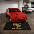 Porsche 924 Luxury Logo Rug and Display Mat Garage, Home, Office, Showroom Floor Decor, 60x87 in / 150x220 cm - 7
