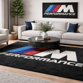 BMW M Performance Premium Luxury Logo Rug and Display Mat Garage, Home, Office, Showroom Floor Decor, 60x87 in / 150x220 cm - 7