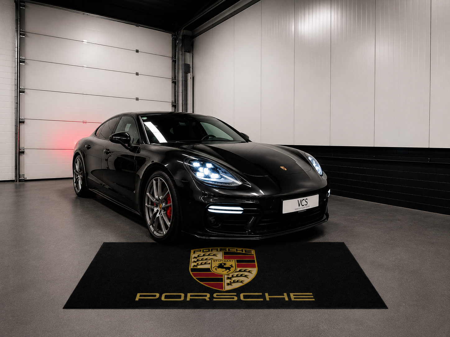 Porsche Luxury Logo Rug and Display Mat Garage, Home, Office, Showroom Floor Decor, 60x87 in / 150x220 cm