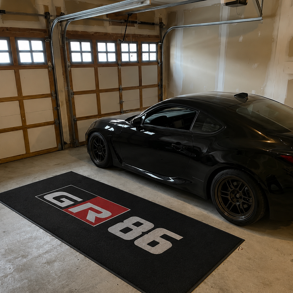 Toyota GR86 Luxury Logo Rug and Display Mat Garage, Home, Office, Showroom Floor Decor, 60x87 in / 150x220 cm