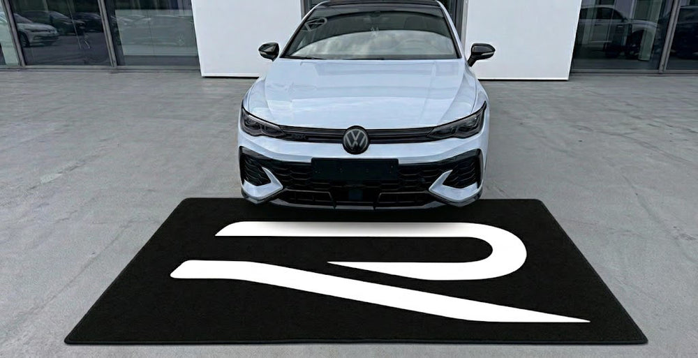 Volkswagen Luxury Logo Rug and Display Mat Garage, Home, Office, Showroom Floor Decor, 60x87 in / 150x220 cm