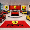 Ferrari Luxury Logo Rug and Display Mat Garage, Home, Office, Showroom Floor Decor, 60x87 in / 150x220 cm - 9