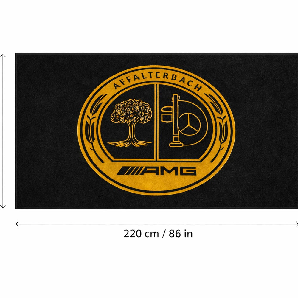 Mercedes Affalterbach Luxury Logo Rug and Display Mat Garage, Home, Office, Showroom Floor Decor, 60x87 in / 150x220 cm