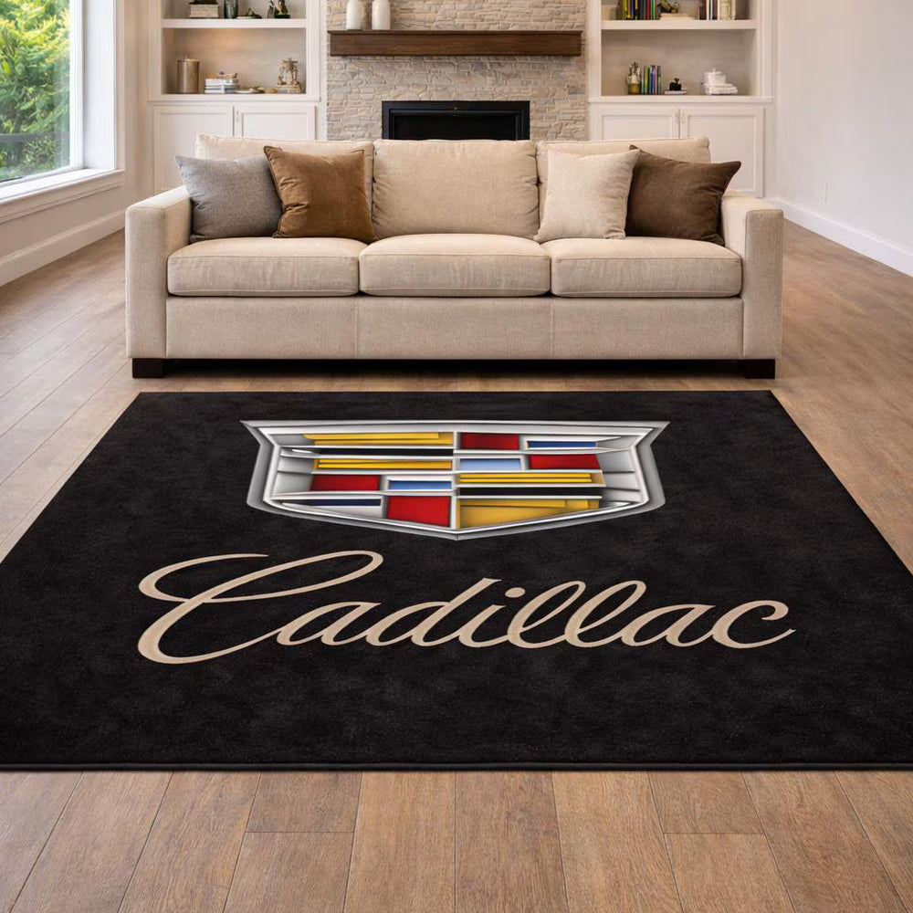 Cadillac Premium Luxury Logo Rug and Display Mat Garage, Home, Office, Showroom Floor Decor, 60x87 in / 150x220 cm