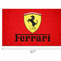 Ferrari Luxury Logo Rug and Display Mat Garage, Home, Office, Showroom Floor Decor, 60x87 in / 150x220 cm - 12