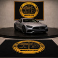 Mercedes Affalterbach Luxury Logo Rug and Display Mat Garage, Home, Office, Showroom Floor Decor, 60x87 in / 150x220 cm - 7