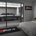 Audi RS4 Premium Luxury Logo Rug and Display Mat Garage, Home, Office, Showroom Floor Decor, 60x87 in / 150x220 cm - 3
