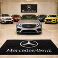 Mercedes Luxury Logo Rug and Display Mat Garage, Home, Office, Showroom Floor Decor, 60x87 in / 150x220 cm - 1